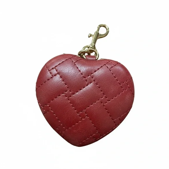 Kurt Geiger London Kensington Heart Mirror bag charm NWT - Picture 3 of 5